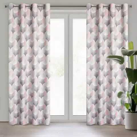 Závesy do spálne Záves ASETA 140X250 na priechodkách 391728