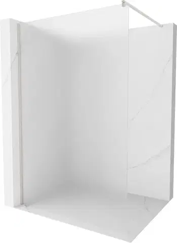Sprchové dvere MEXEN/S - Kioto Sprchová zástena WALK-IN 70 x 200, dekor 8 mm, nikel kefovaná 800-070-101-97-30