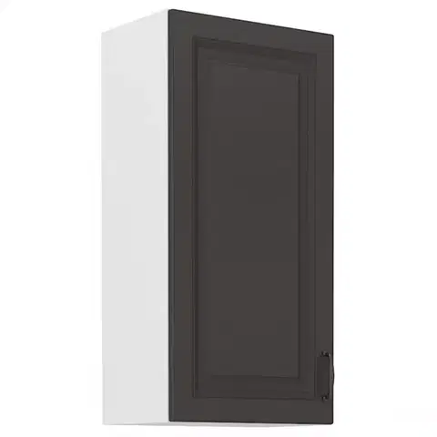 Kuchynské skrinky visiace Kuchynská skrinka STILO grafit mat/biely 45g-90 1f