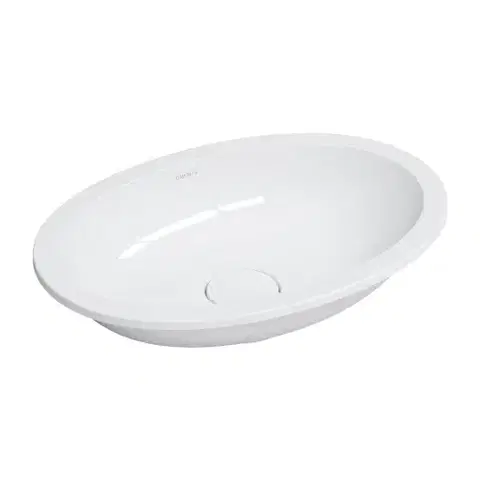 Umývadlá OMNIRES - SHELL M+ umývadlo zapustené do dosky, 48 x 31 cm, lesklá biela SHELL480UPBP