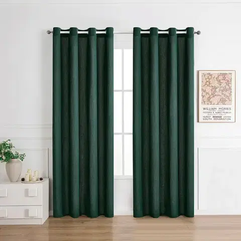 Závesy do spálne Záves na priechodkách NORI 008/165GSM 140x250 zelený