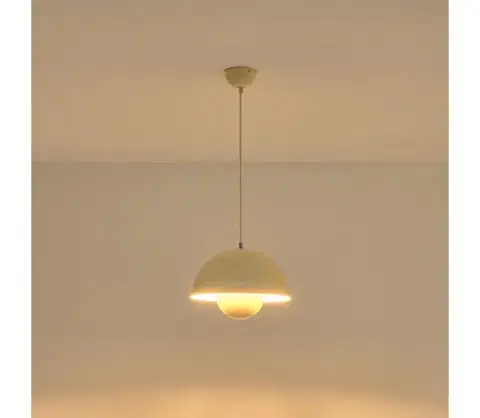 Svietidlá Eurolamp Luster na lanku 1xE27/15W/230V krémová 144-28554