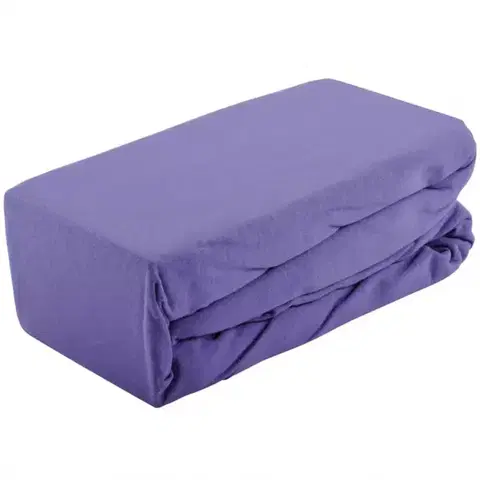 Bytový textil Prestieradlo jersey s gumkou 115GSM 160x200 fialová