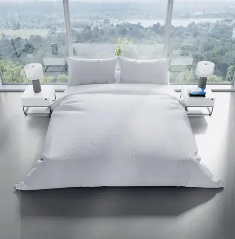 Obliečky Obliečky krepové Biele 200x140cm+90x70cm TiaHome