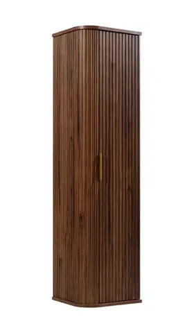 Skrinky do kúpeľne Elvisia Vysoká skrinka do kúpeľne ELEGANCE 139 Walnut