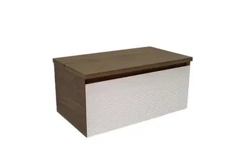 Kúpeľňový nábytok Koupelnová skříňka s krycí deskou Naturel Monza 79x30x45 cm ořech mat MONZA80WN MONZA80WN