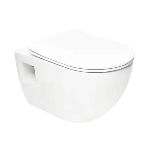 Záchody WC závesné SAT Project vrátane dosky softclose, zadný odpad SATWCPRO010RREXP SATWCPRO010RREXP