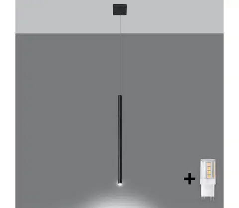Svietidlá BRILAGI -  LED Luster na lanku DRIFA 1xG9/4W/230V čierna BR.0469