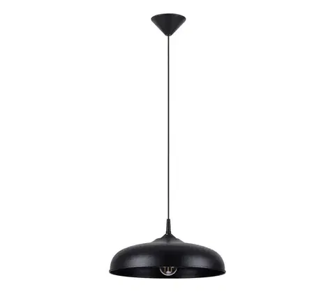 Svietidlá  SL.1330 - Luster na lanku GINA 1xE27/15W/230V pr. 38 cm čierna SL.1330