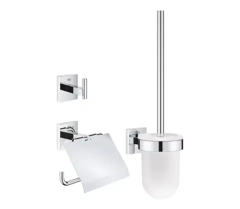 Svietidlá GROHE 41123000 - 3 v 1 sada doplnkov na toaletu, lesklý chróm 41123000