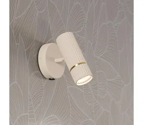 Svietidlá Eglo 901153 - LED Nástenné svietidlo CAMINIA 1xGU10/5W/230V 3000K béžová 901153
