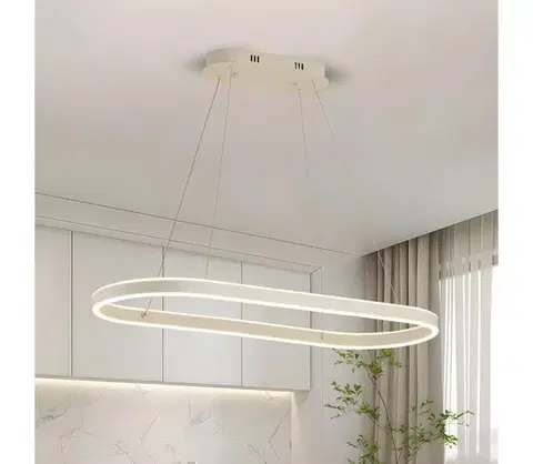 Svietidlá BRILAGI - LED luster na lanku PONDIE LED/45W/230V 80x30 cm biela BRI463