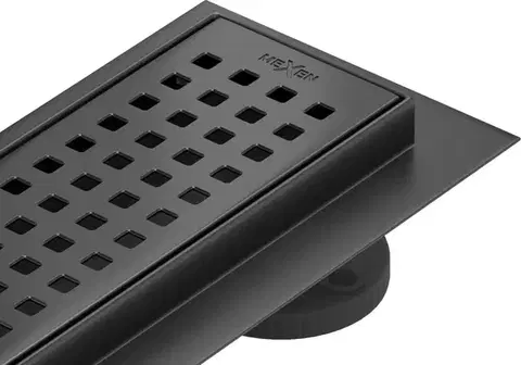 Sprchovacie kúty MEXEN/S - Flat M08 odtokový žľab 100 cm čierna 1725100-15