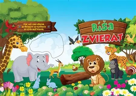 Nalepovačky, vystrihovačky, skladačky Ríša zvierat - Kolektív autorov