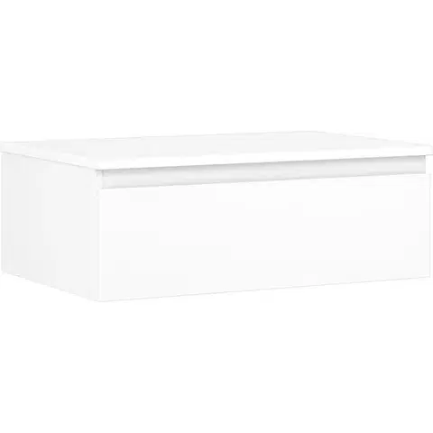 Kúpeľňový nábytok MEXEN/S - Orio kúpeľňová skrinka pod umývadlo 70 cm s doskou, 1 šuplík, biela mat 91A10-07023-1-BFC01