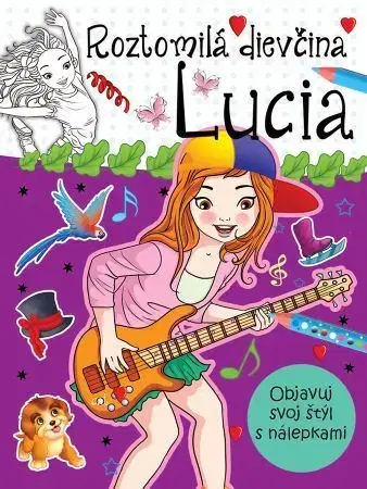 Nalepovačky, vystrihovačky, skladačky Roztomilá dievčina Lucia