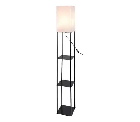 Lampy Rabalux 74191 - Stojacia lampa s poličkami BRONN 1xE27/40W/230V 74191