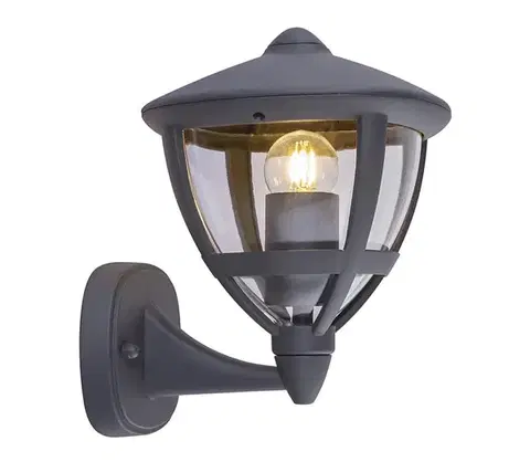 Svietidlá Globo 31996 - Vonkajšie nástenné svietidlo NOLLO 1xE27/40W/230V IP44 31996