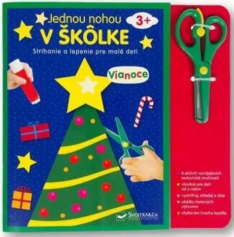 Nalepovačky, vystrihovačky, skladačky Jednou nohou v škôlke – Vianoce 3+