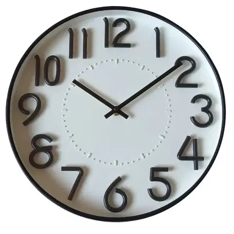 Sklenené hodiny Hodiny fi 30cm 3XYLJ25306 WH