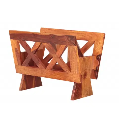 Doplnky Stojan na noviny Kali 45x35x30 indický masív palisander