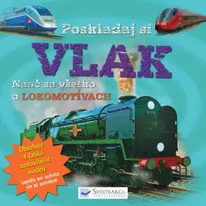 Leporelá, krabičky, puzzle knihy Poskladaj si vlak