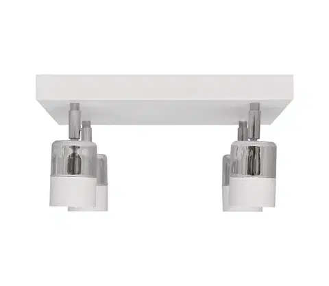 Svietidlá  LED Bodové svietidlo TUBSSON 4xGU10/4,8W/230V biela/lesklý chróm R-KWD 1166/4 WT+CH