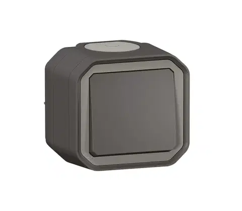 Predlžovacie káble Legrand - Schodiskový vypínač č. 6 PLEXO IP55 antracit 069761L