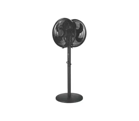 Ventilátory Eurolamp Stojanový látor 120 W / 230 V, 2× Ø 40 cm, čierny 300-20025