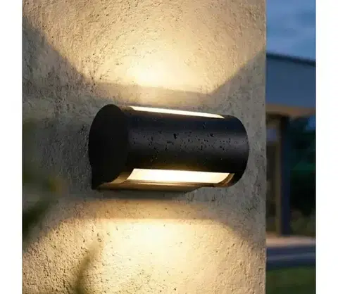 LED osvetlenie  LED vonkajšie nástenné svietidlo LED/13W/230V IP65 čierne SCD 05 L
