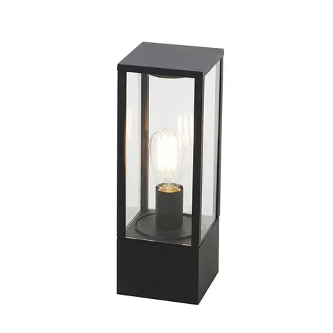 Zahradne stlpove lampy Inteligentná vonkajšia stojaca lampa čierna 40 cm vrátane WiFi ST64 - Charlois
