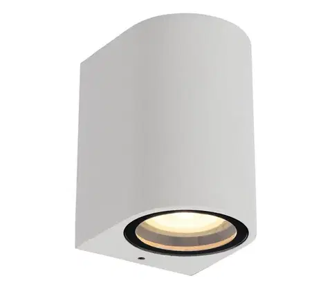 Svietidlá Lucide 69801/01/31 - Vonkajšie nástenné svietidlo ZARO 1xGU10/35W/230V IP44 biela 69801/01/31