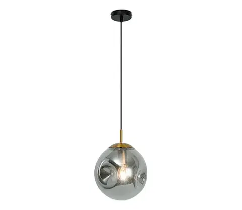Svietidlá Viokef Lighting Závesný luster na lanku OSCAR 1xE27/40W/230V dymovo-čierna 4253601