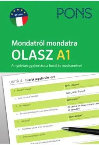Učebnice a príručky PONS Mondatról mondatra Olasz A1 - Katarzyna Foremniak
