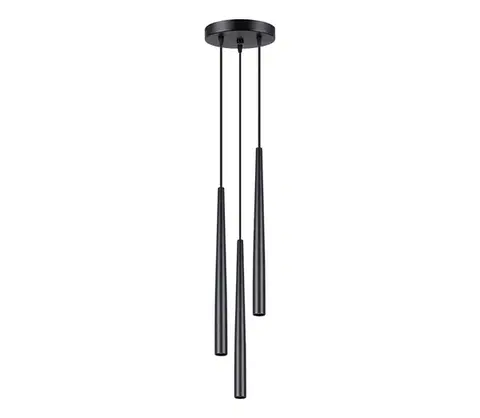 Svietidlá  SL.1463 - Luster na lanku BLISS 3xG9/8W/230V čierna SL.1463