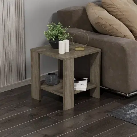 Konferenčné stolíky Príručný stolík / Odkladací stolík Midi Yan - Walnut
