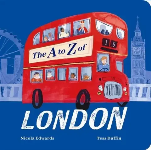 Leporelá, krabičky, puzzle knihy The A-Z of London - Nicola Edwards