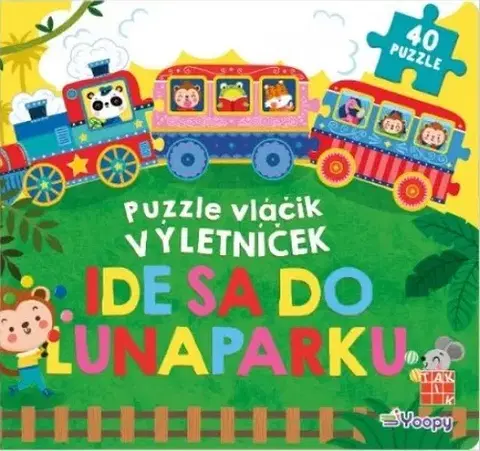 Leporelá, krabičky, puzzle knihy Puzzle vláčik Výletníček: Ide sa do lunaparku