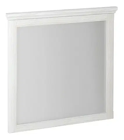 Kúpeľňové zrkadlá SAPHO - CROSS zrkadlo v drevenom ráme 70x80cm, starobiela CR212