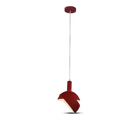 Svietidlá  Luster na lanku 1xE14/60W/230V červená 3924