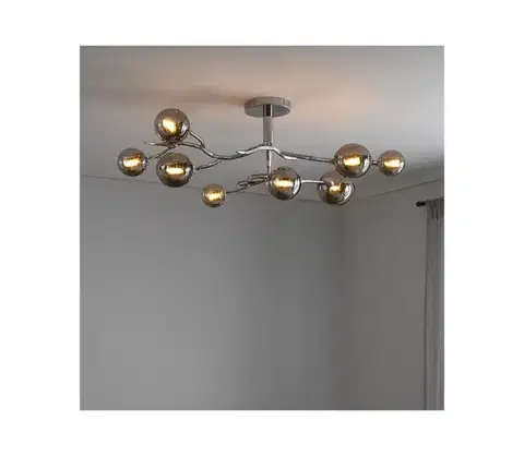 Svietidlá BRILAGI - LED prisadený luster MISTEL 9xG9/3W/230V čierny chróm/dymová 3009-9CS