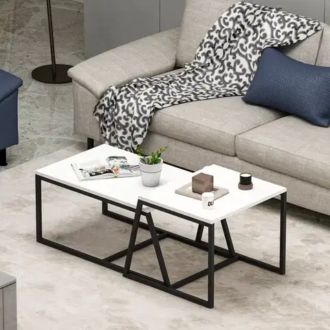 Konferenčné stolíky Konferenčný stolík Minimal - White