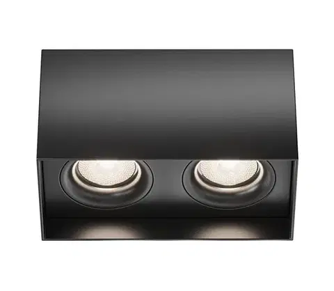 Svietidlá Maytoni C015CL-02B - Bodové svietidlo SLIM 2xGU10/50W/230V čierna C015CL-02B