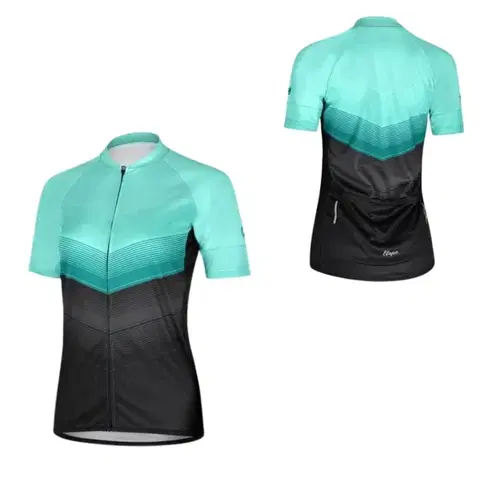 Cyklistické dresy Dámsky cyklistický dres s krátkym rukávom Etape Violet mint/čierna - S