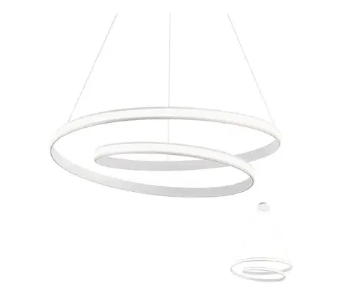 LED osvetlenie Redo 01-1795 - LED stmievateľný luster na lanku TORSION LED/40W/230V biela 01-1795