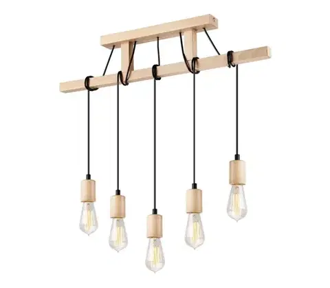 Svietidlá  Luster na lanku LEON 5xE27/60W/230V LM 5.97