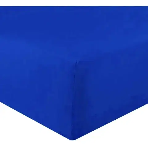 Plachty Posteľná plachta jersey tmavo modrá TiaHome - 200x220cm