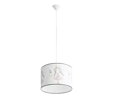 Svietidlá  SL.1415 - Detský luster na lanku PRINCESS 1xE27/15W/230V pr. 40 cm SL.1415