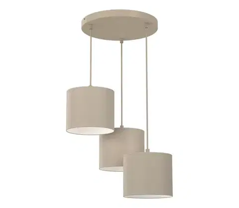 Svietidlá  Luster na lanku ARDEN 3xE27/15W/230V priemer 30 cm béžový 4231