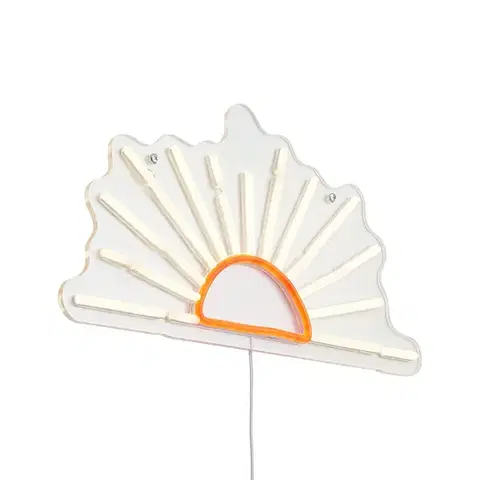 Nástenné osvetlenie Neónová nástenná lampa Teplá biela s oranžovou Vrátane LED - Sunset
